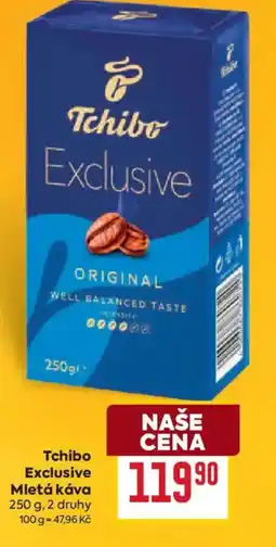 Billa Tchibo Exclusive Mletá káva nabídka