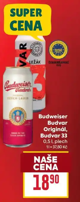 Billa Budweiser Budvar Originál, Budvar 33 nabídka