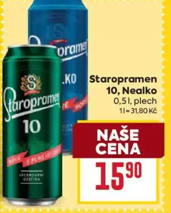 Billa Staropramen 10 Nealko nabídka