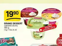 Flop GRAND DESSERT vybrané druhy nabídka