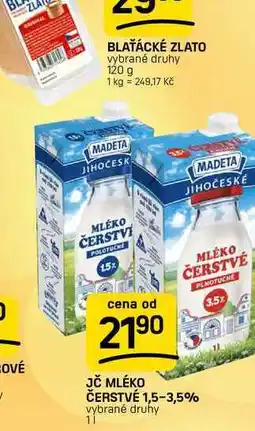Flop JČ MLÉKO ČERSTVÉ 1,5-3,5% vybrané druhy nabídka