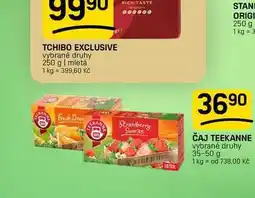 Flop ČAJ TEEKANNE vybrané druhy nabídka