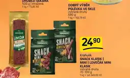 Flop SNACK KLASIK | MINI | LOVEČÁK MINI KLASIK vybrané druhy nabídka