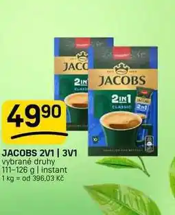 Flop JACOBS 2V1 | 3V1 vybrané druhy 111-126 g | instant nabídka