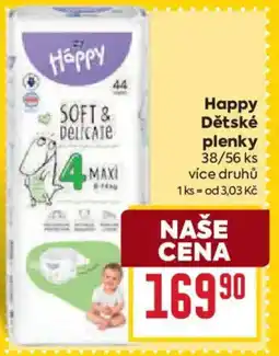 Billa Happy Dětské plenky nabídka