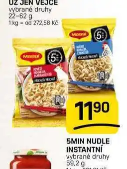 Flop 5MIN NUDLE INSTANTNÍ vybrané druhy nabídka