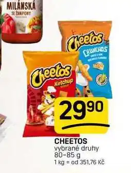 Flop CHEETOS vybrané druhy nabídka