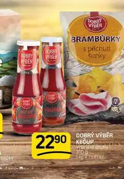 Flop DOBRÝ VÝBĚR KEČUP vybrané druhy nabídka