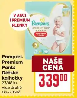 Billa Pampers Premium Pants Dětské kalhotky nabídka