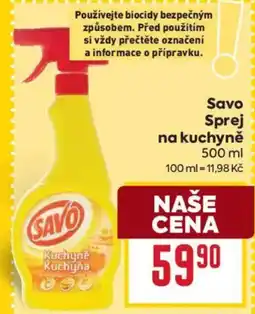 Billa Savo Sprej na kuchyně nabídka