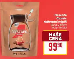 Billa Nescafé Classic Náhradní náplň nabídka
