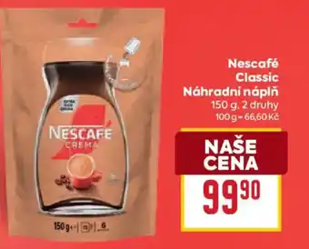 Billa Nescafé Classic Náhradní náplň nabídka