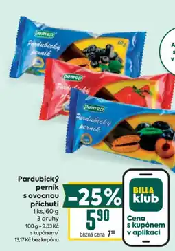 Billa Pardubický perník s ovocnou příchutí nabídka