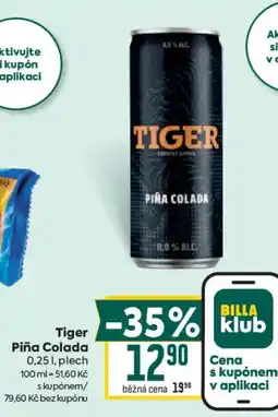 Billa Tiger Piña Colada nabídka