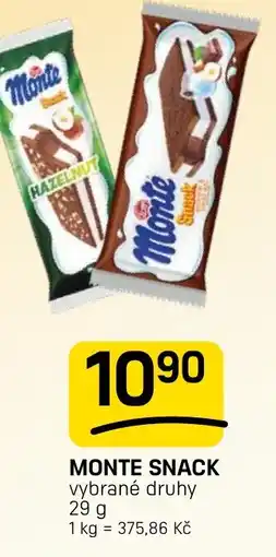 Flop Monte snack nabídka