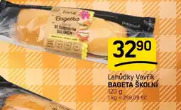 Flop Lahůdky Vavřík BAGETA ŠKOLNÍ nabídka