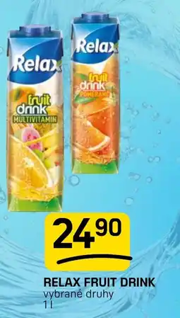 Flop Relax fruit drink nabídka
