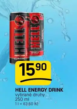 Flop Hell energy drink nabídka