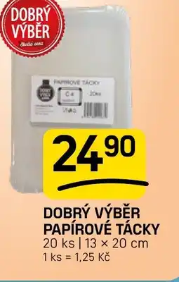 Flop Dobrý výběr papírové tácky nabídka