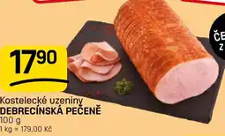 Flop Kostelecké uzeniny debrecínská pečeně nabídka