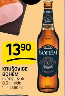 Flop Krušovice bohém světlý ležák nabídka
