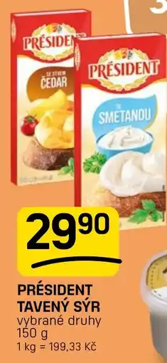 Flop Président tavený sýr nabídka