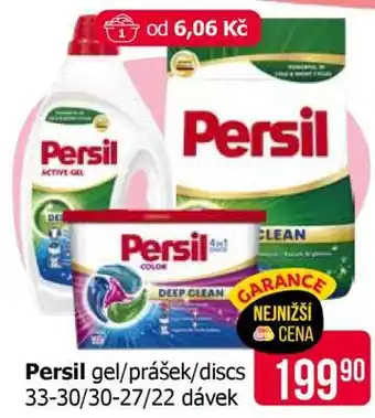 Persil gel/prášek/discs