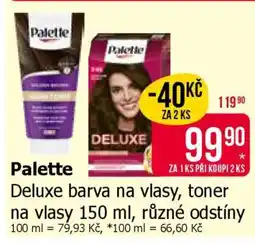 Teta Palette Deluxe barva na vlasy, toner na vlasy 150 ml, různé odstíny nabídka