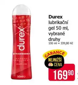 Teta Durex lubrikační gel 50 ml nabídka