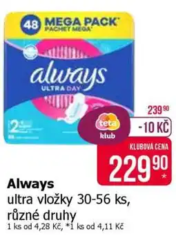 Teta Always nabídka