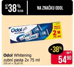 Teta Odol Whitening zubní pasta 2x 75 ml nabídka