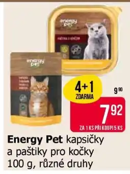 Teta Energy Pet kapsičky a paštiky pro kočky nabídka