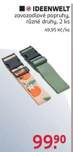 Rossmann IDEENWELT zavazadlové popruhy nabídka