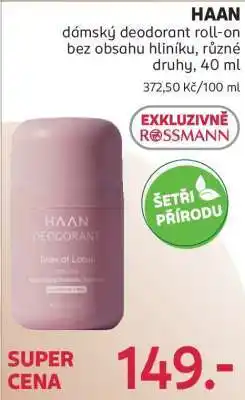 Rossmann HAAN nabídka