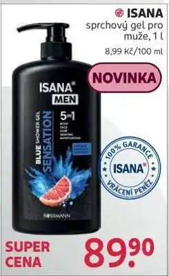 Rossmann ISANA sprchový gel pro muže nabídka