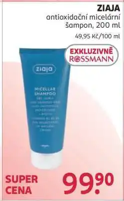 Rossmann ZIAJA antioxidační micelární šampon, 200 ml nabídka