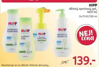 Rossmann HiPP dětský sprchový gel nabídka