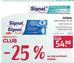 Rossmann Signal nabídka