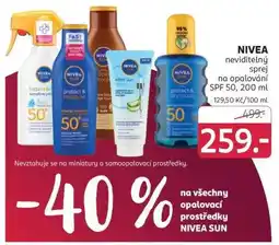 Rossmann NIVEA neviditelný sprej na opalování SPF 50, 200 ml nabídka
