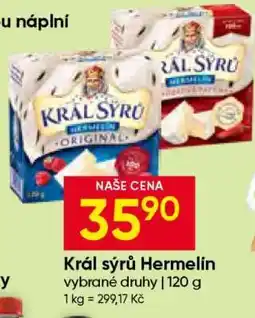 Hruška Král Sýrů Hermelín nabídka