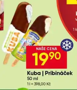 Hruška Kuba, Pribináček nabídka