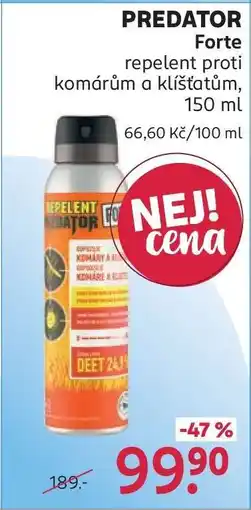 Rossmann PREDATOR Forte nabídka