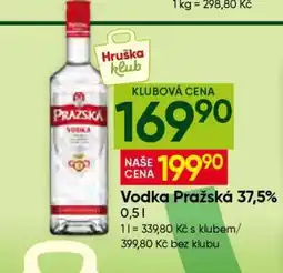 Hruška Vodka Pražská 37,5% nabídka