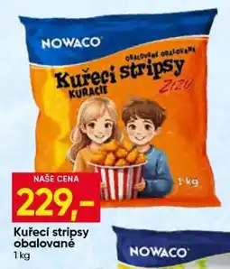 Hruška Kuřecí stripsy obalované nabídka