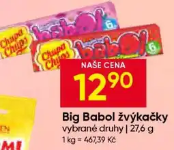 Hruška Big Babol žvýkačky nabídka