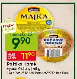 Hruška Paštika Hamé nabídka