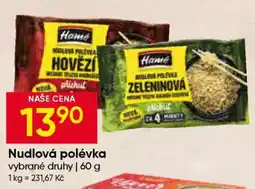 Hruška Nudlová polévka nabídka