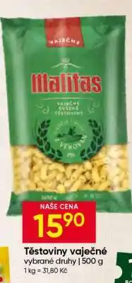 Hruška Těstoviny vaječné nabídka