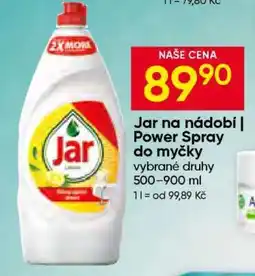 Hruška Jar na nádobí | Power Spray do myčky nabídka