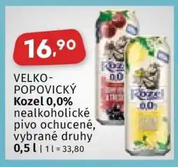 Coop VELKOPOPOVICKÝ KOZEL 0,0% nabídka
